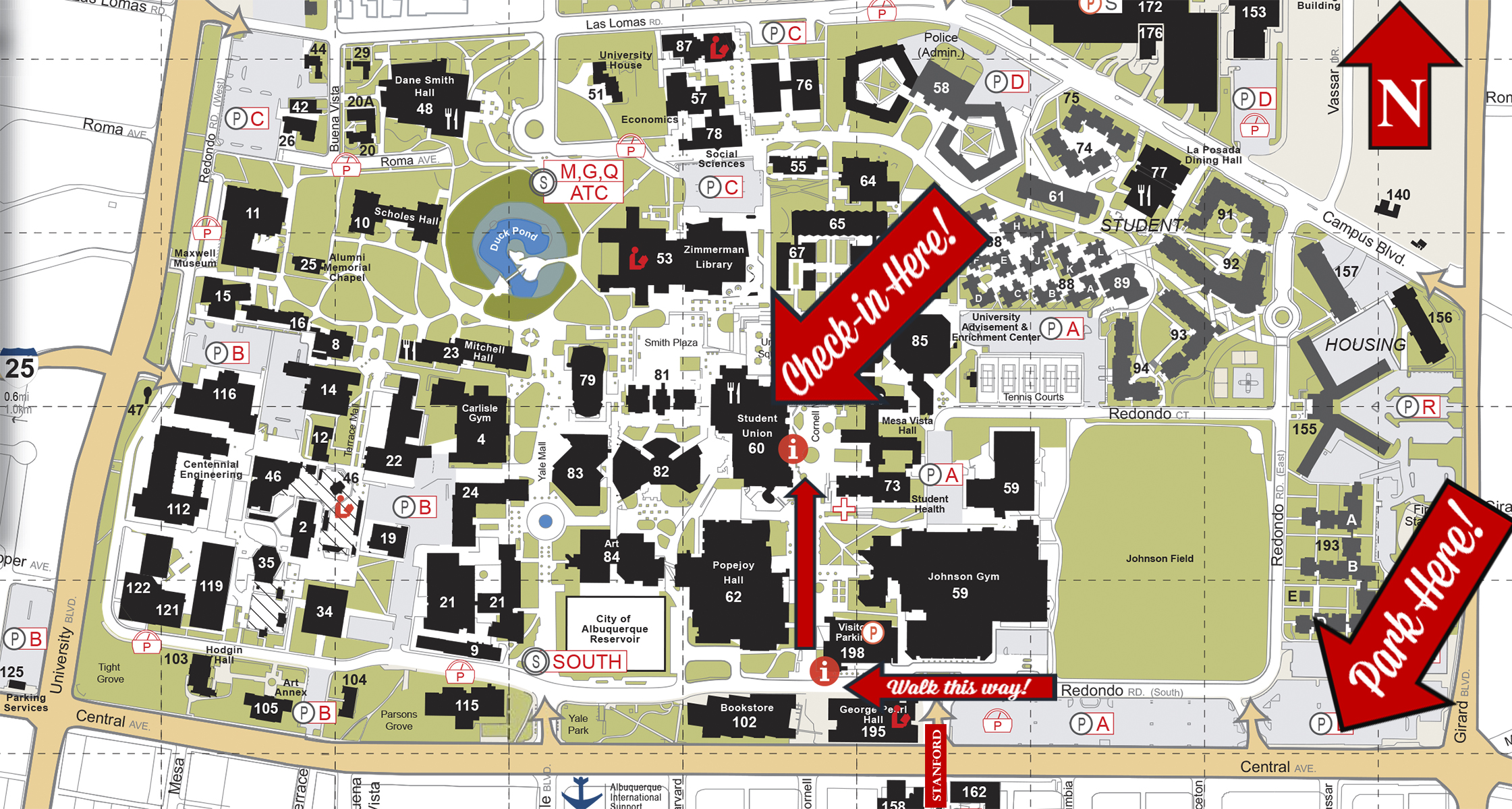 University Of New Mexico Campus Map - Map